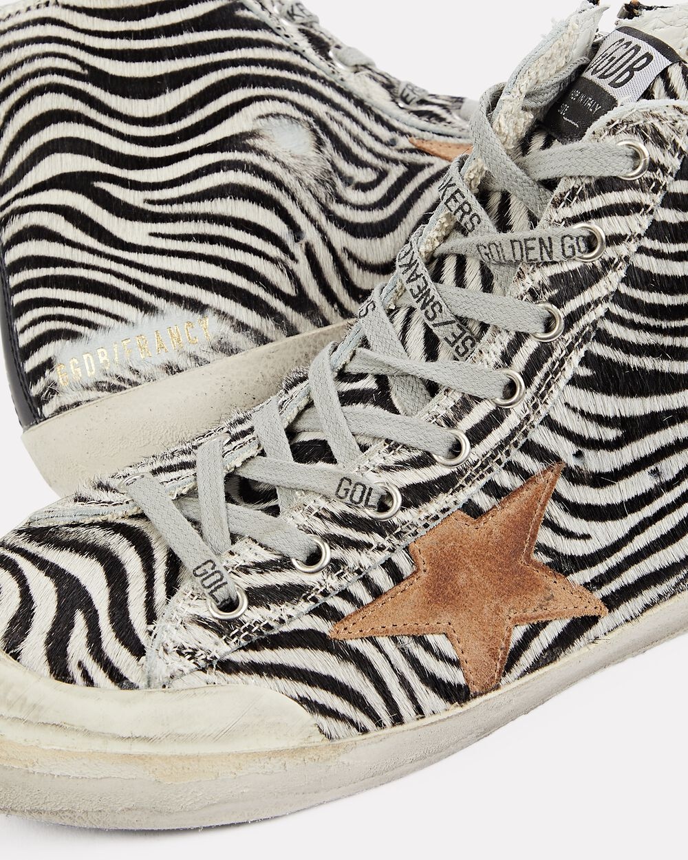 Francy Zebra High-Top Sneakers - 4