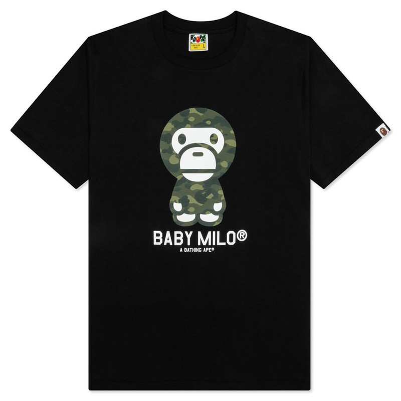 COLOR CAMO BABY MILO TEE - BLACK/GREEN - 1