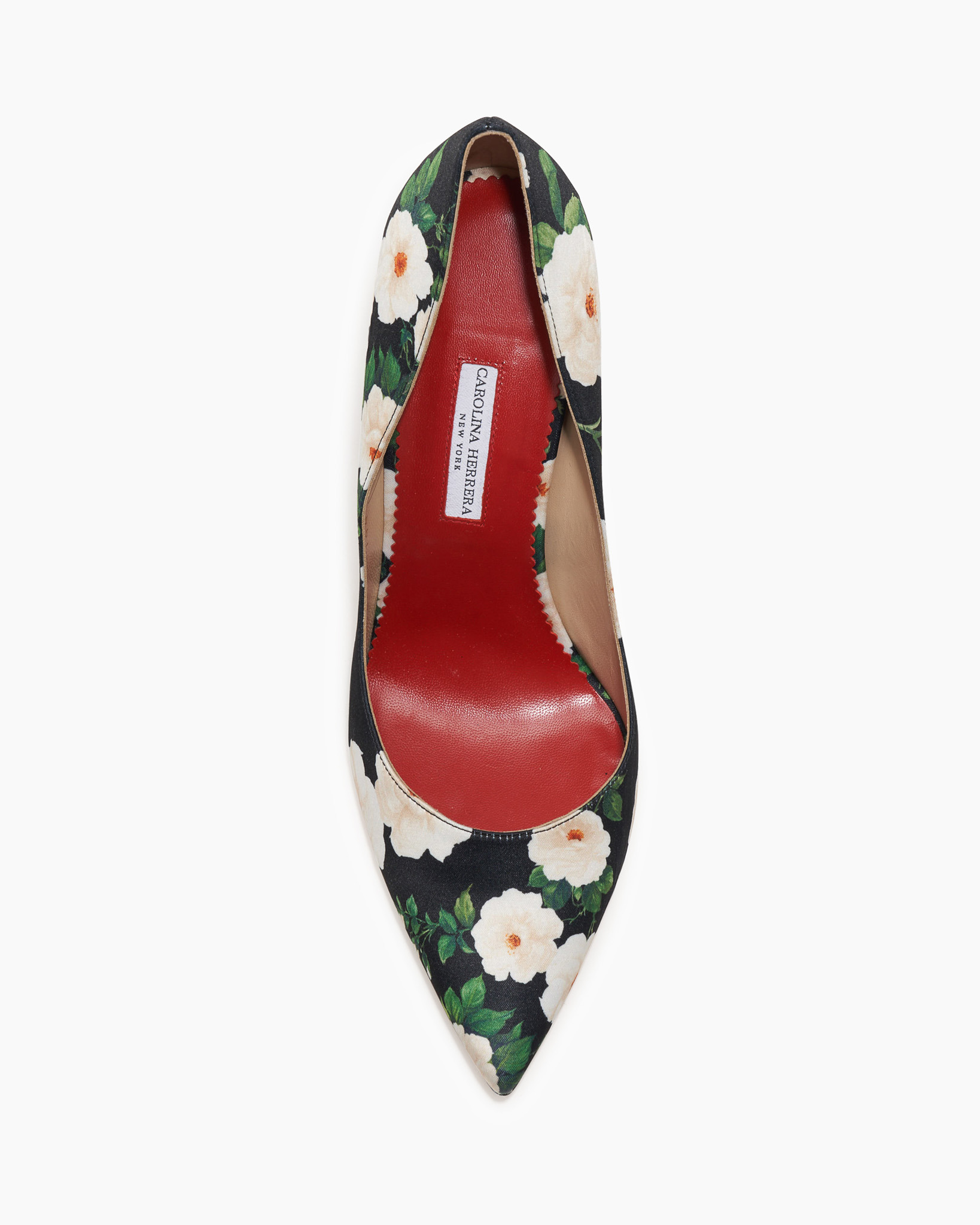 Rose-Print Pump Heels - 4