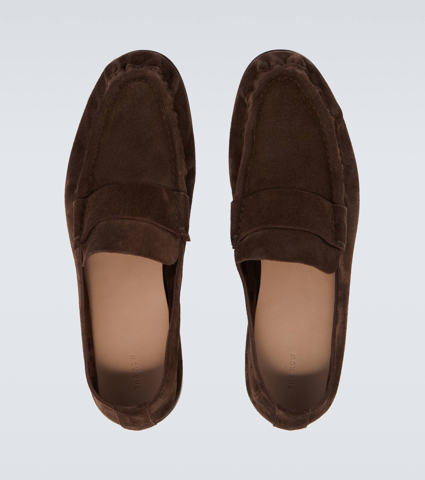 Suede penny loafers - 4
