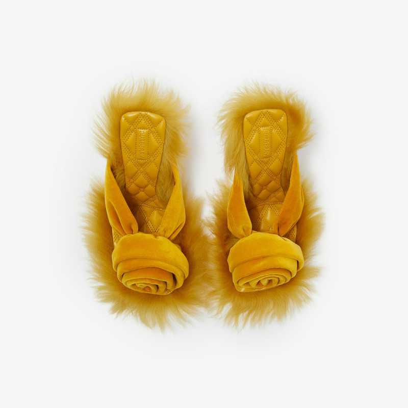 Shearling Step Rose Sandals 5