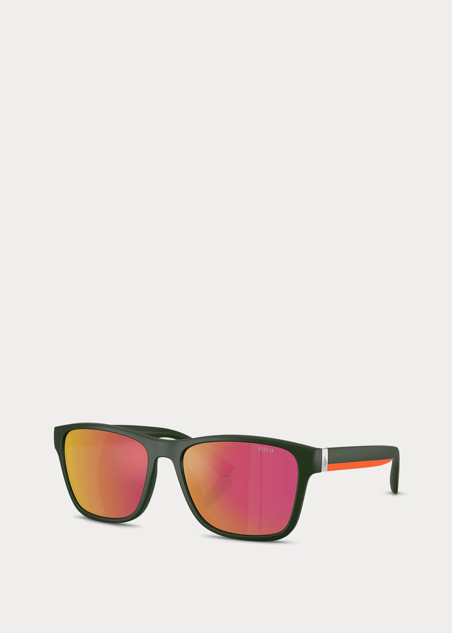 Striped-Temple Square Sunglasses - 1