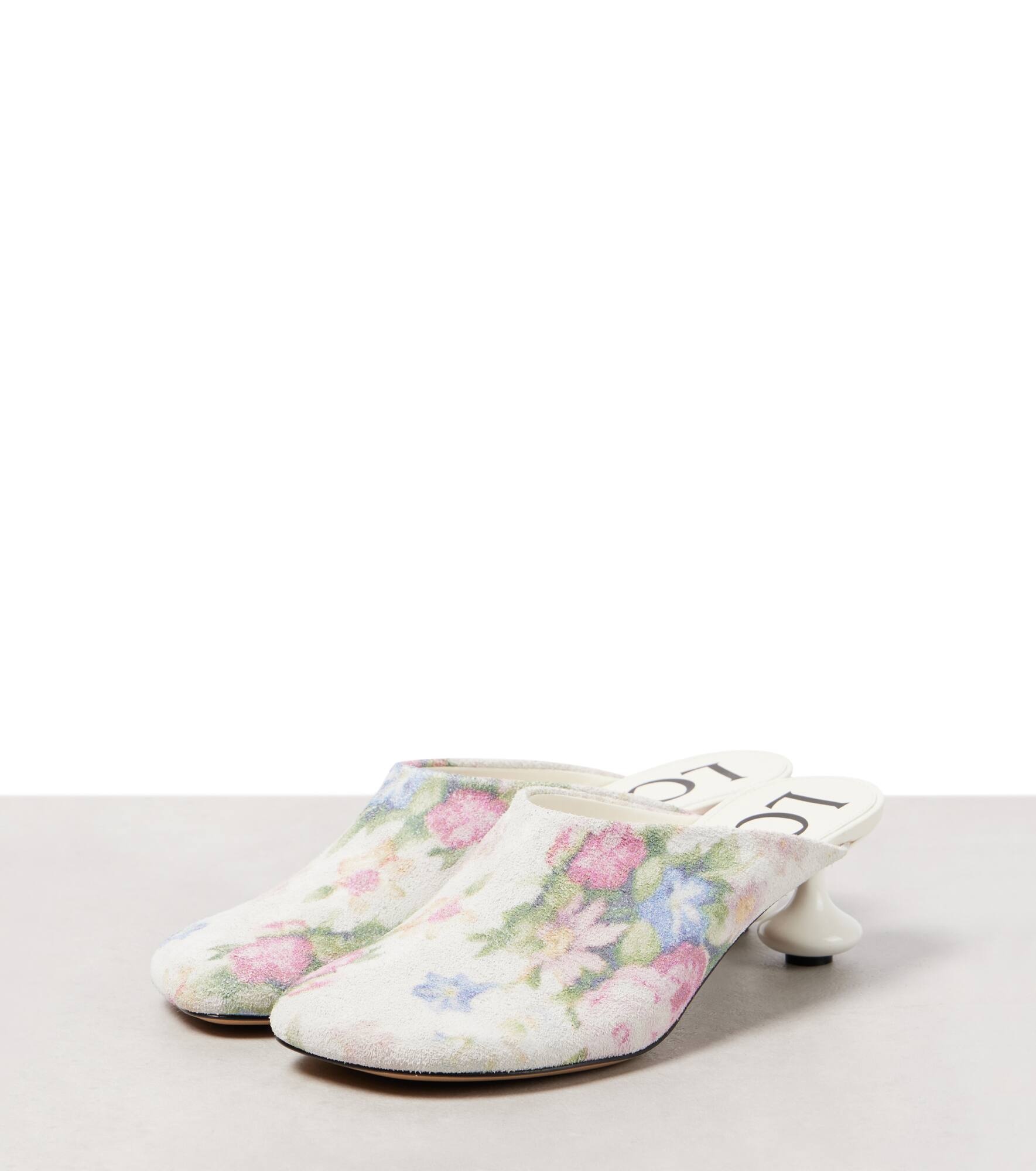 Toy printed brushed leather mules - 4