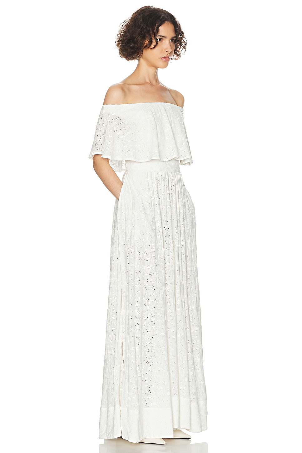 Petite Eyelet Garden Midi Dress - 2