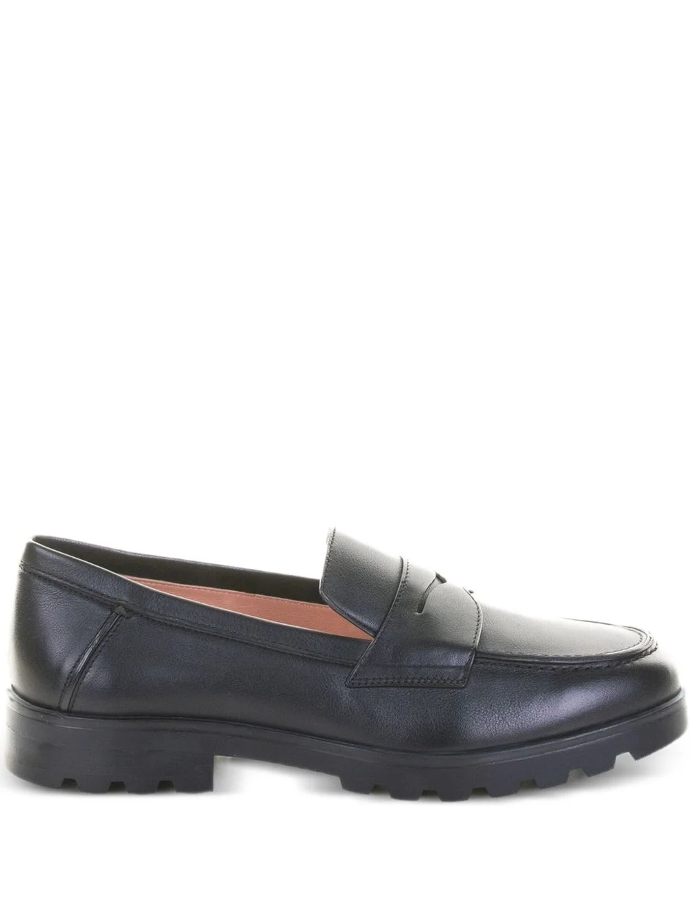 penny-slot leather loafers - 1
