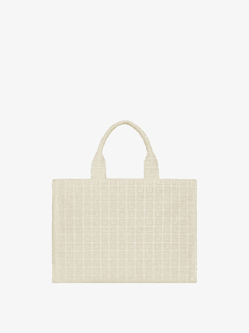 MEDIUM G-TOTE BAG IN 4G COTTON TOWELLING 4