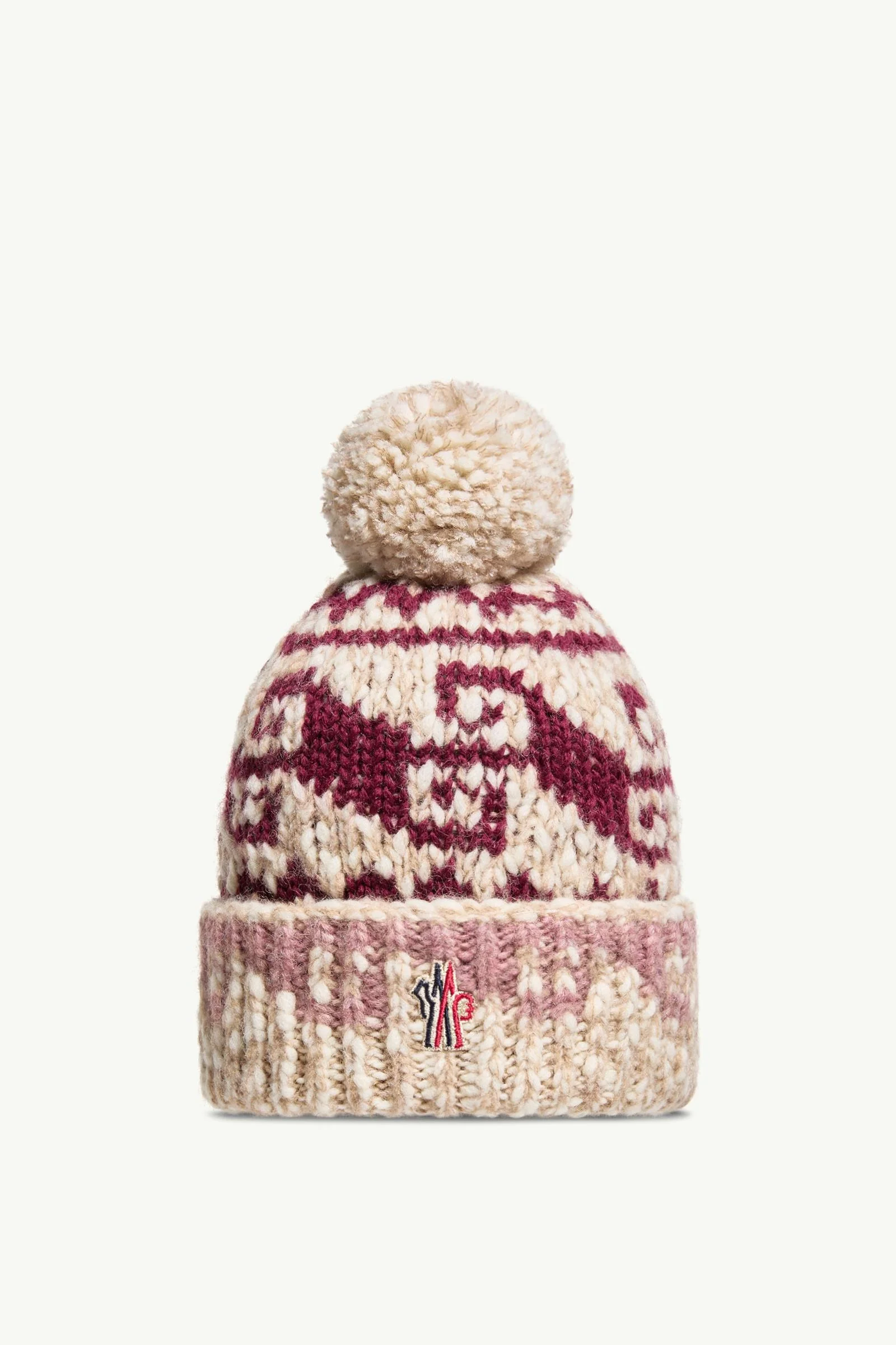 Alpaca & Wool Blend Beanie with Pom Pom - 1