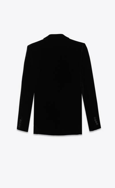 SAINT LAURENT tuxedo jacket in velvet outlook
