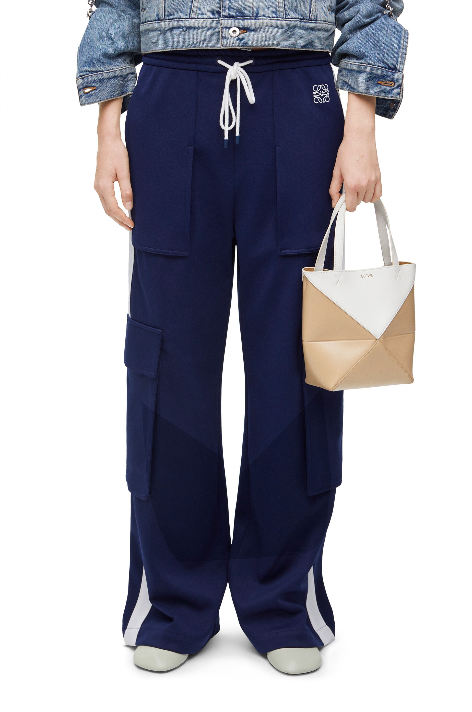 Mini Puzzle Fold Tote in shiny calfskin - 2