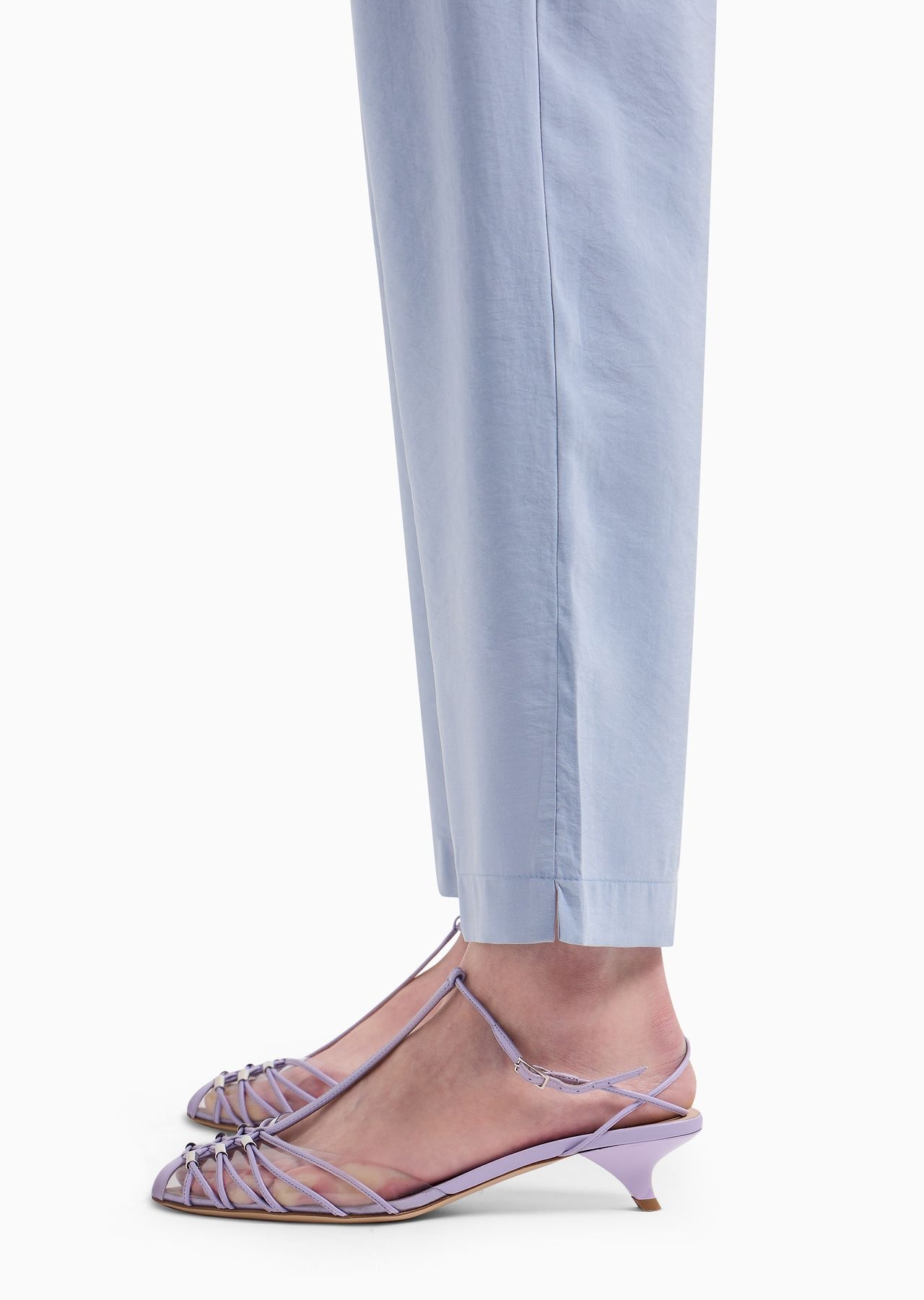 Flowing drawstring trousers in washed matte modal - 6