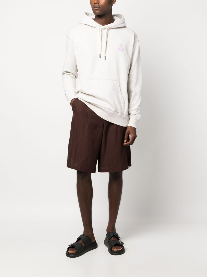 Isabel Marant Malek logo-print hooded sweatshirt outlook