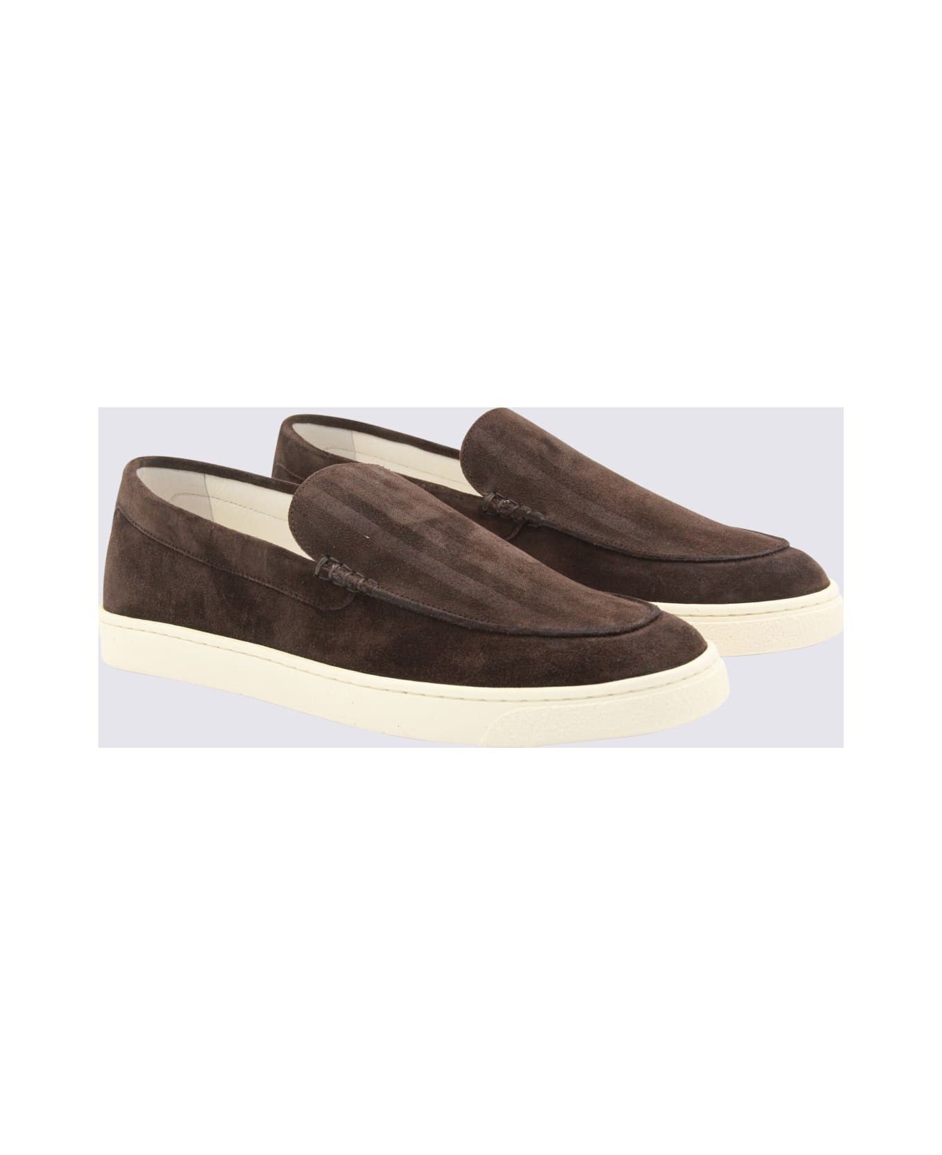 Dark Brown Leather Sneakers - 2