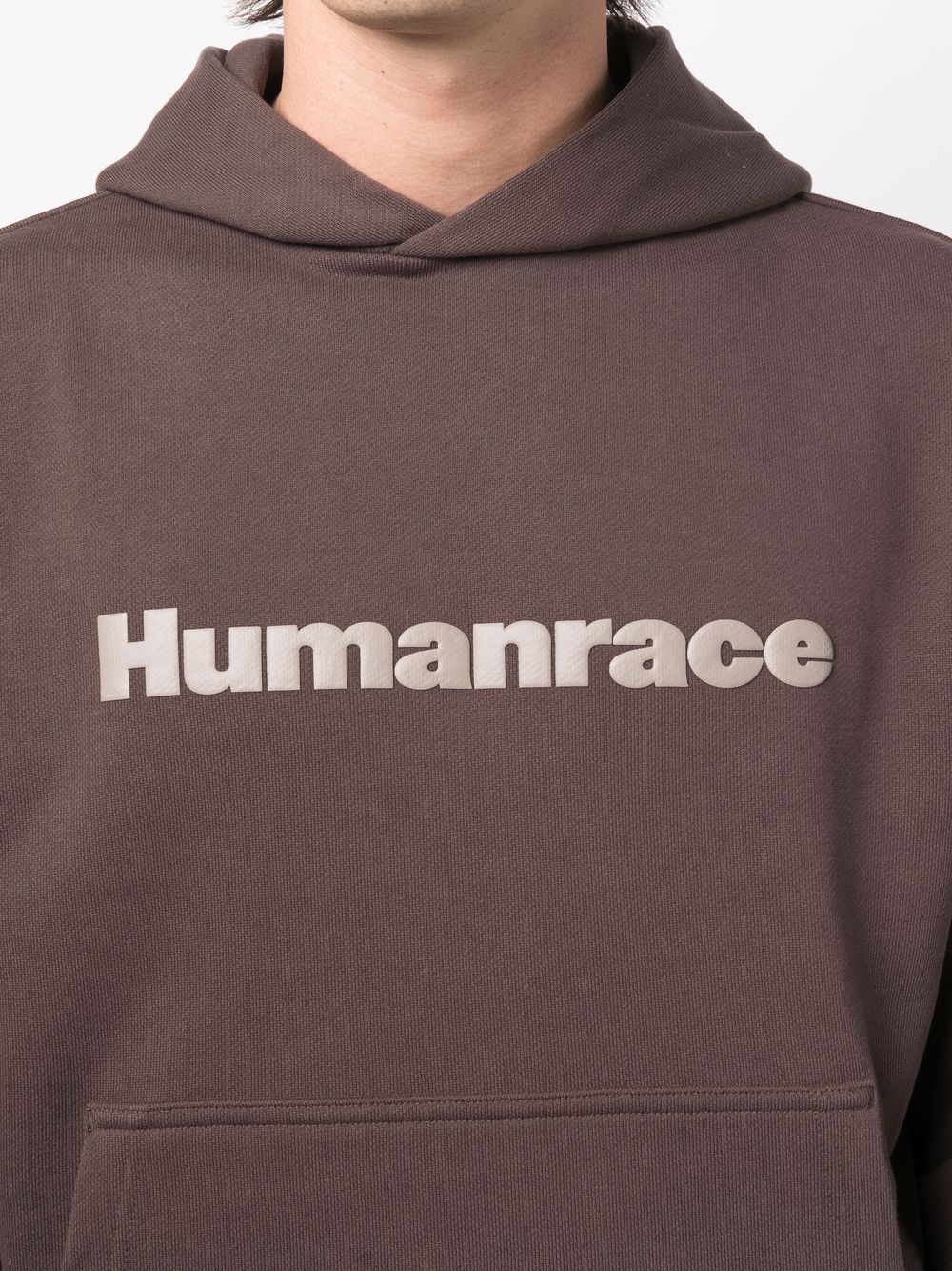 Humanrace-print rib-trimmed hoodie - 5