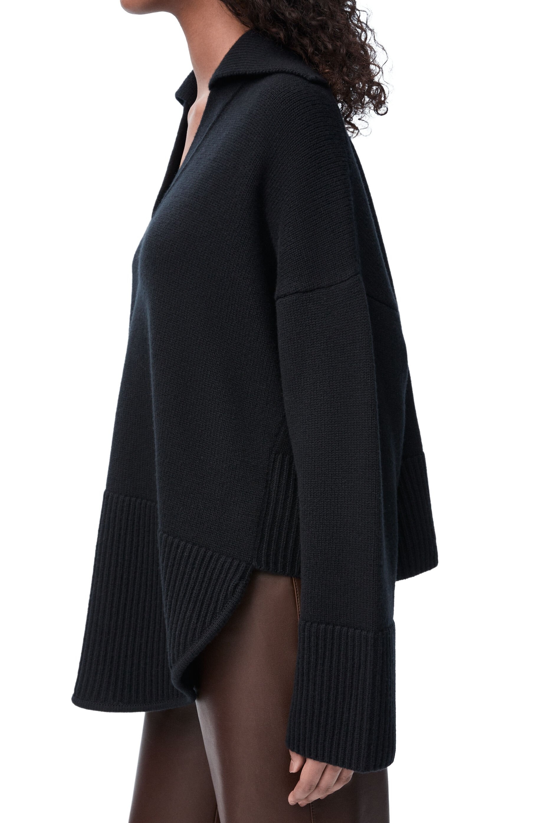 Polo sweater in wool - 5