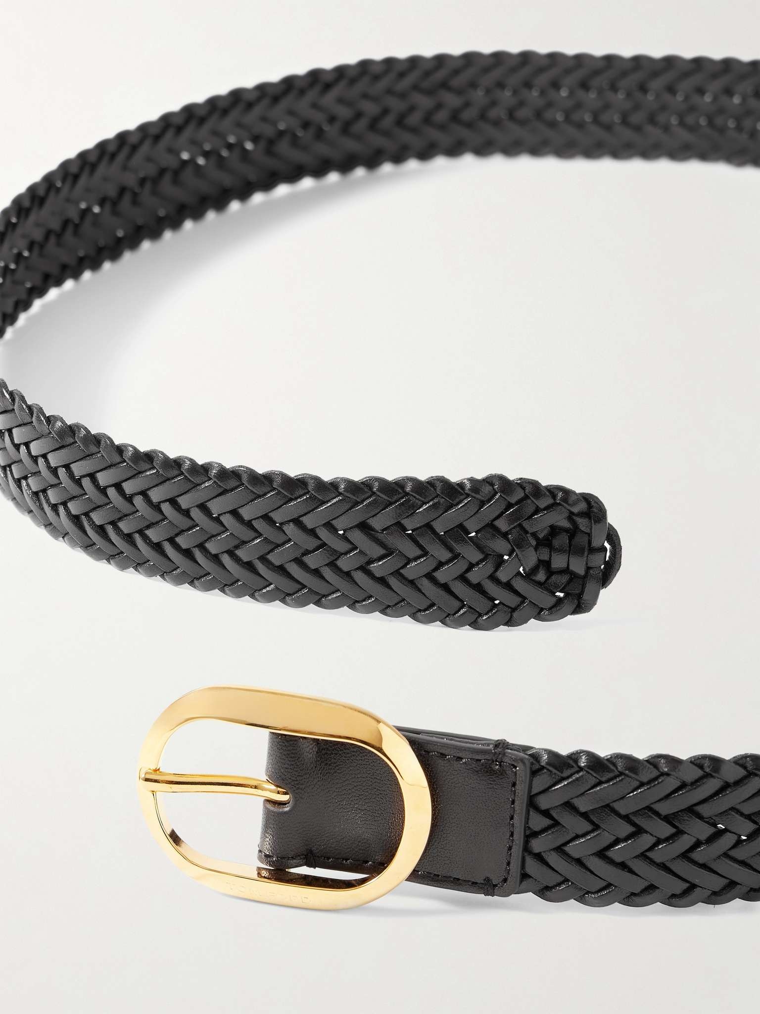 3cm Woven Leather Belt - 3