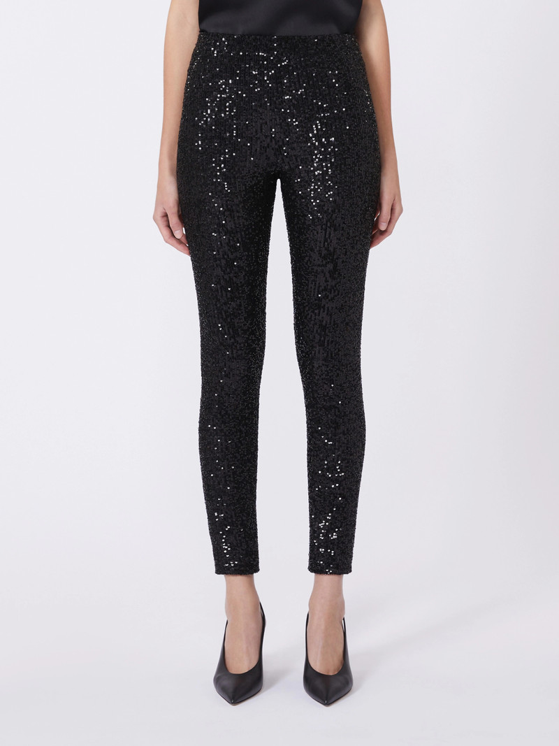FIDATO Sequinned leggings - BLACK 3