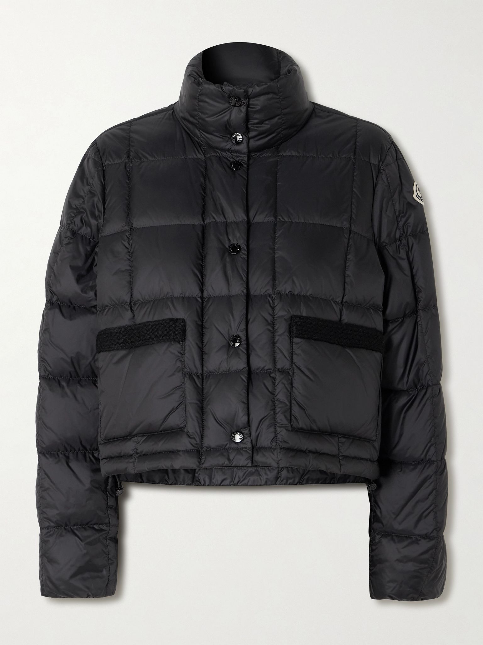 Jarcieu braided cord-trimmed quilted shell down jacket Black - 1