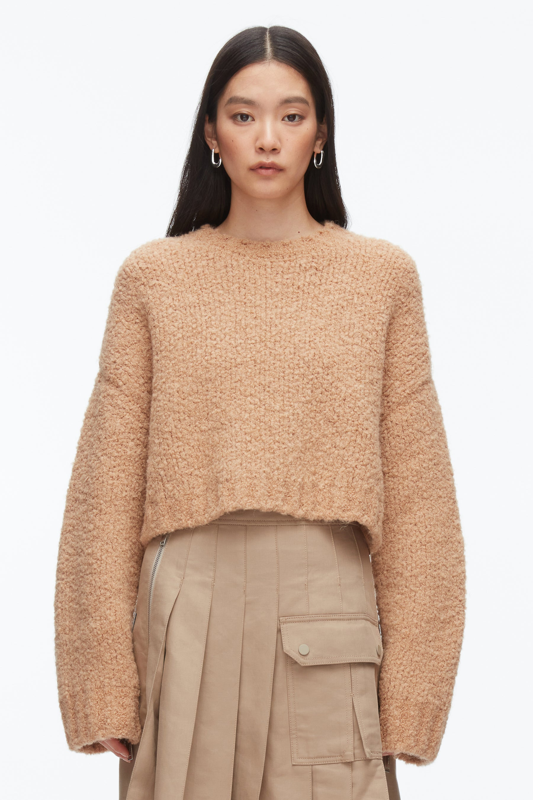 Boucle Zipper Crewneck - 3