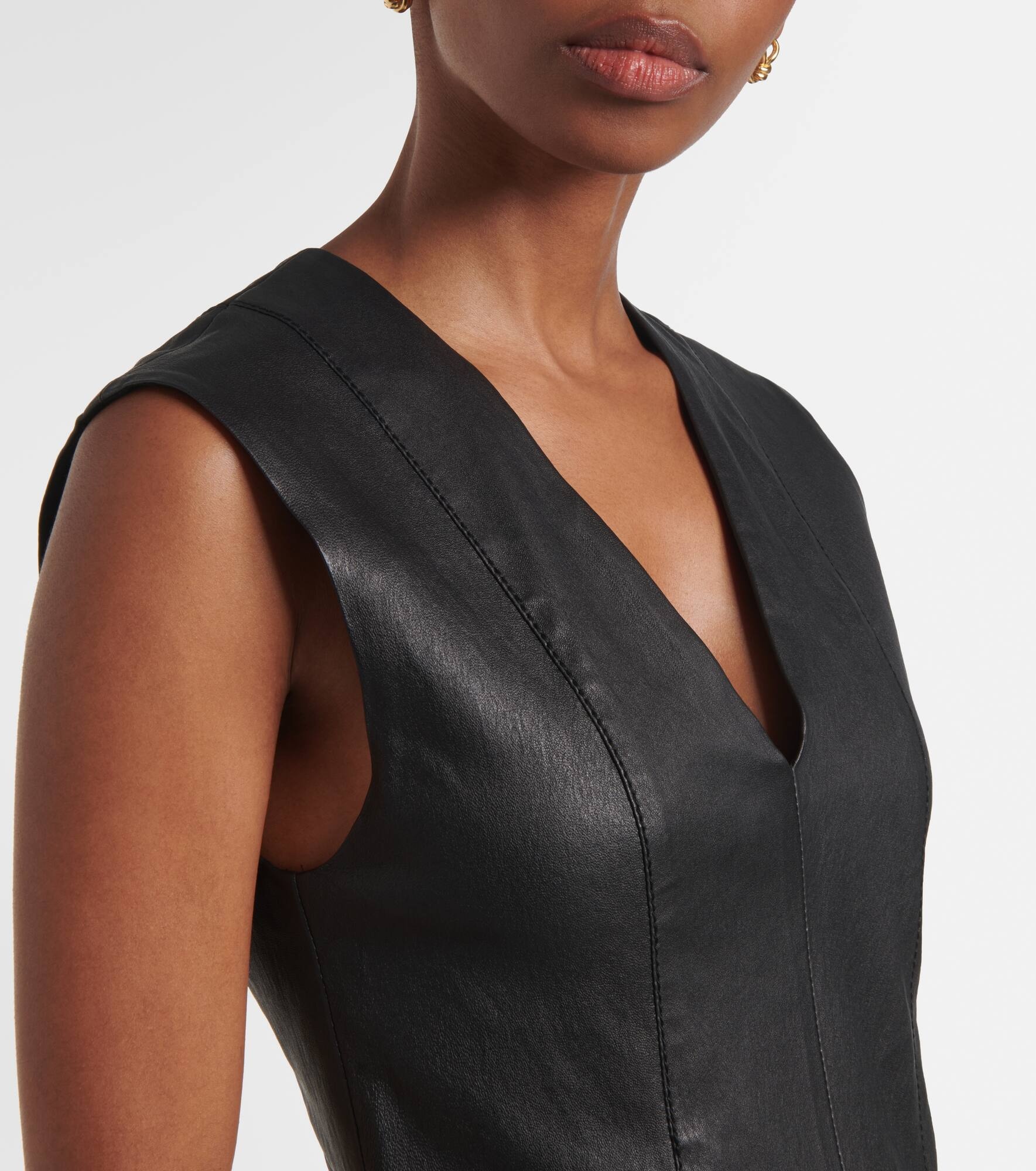 Kosma leather midi dress - 4