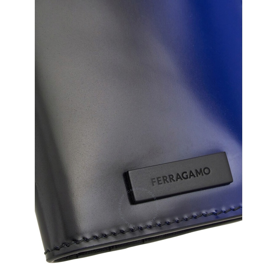 Ferragamo Dual Tone Effect Calfskin Credit Card Holder - 4