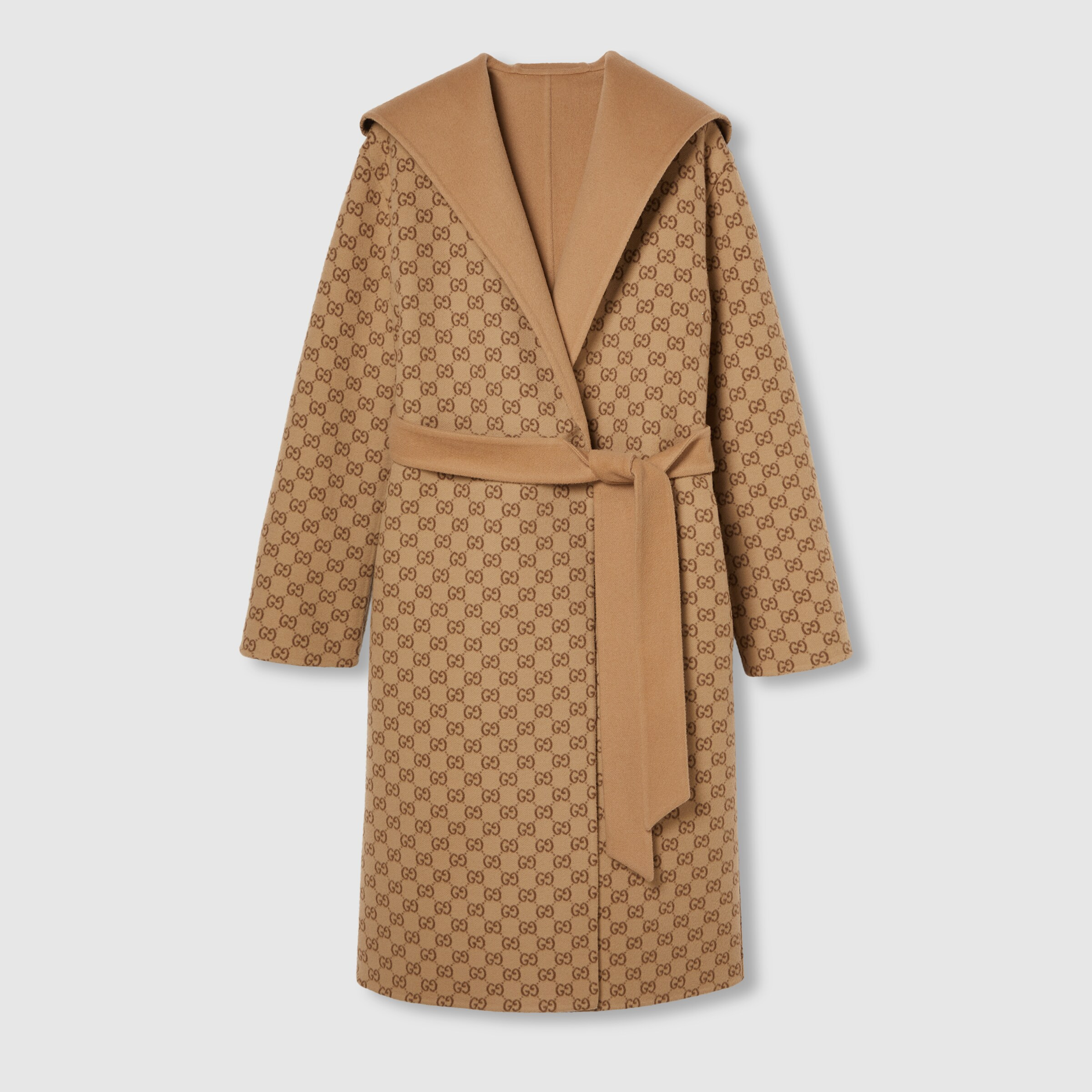 Reversible GG silk wool blend coat - 9