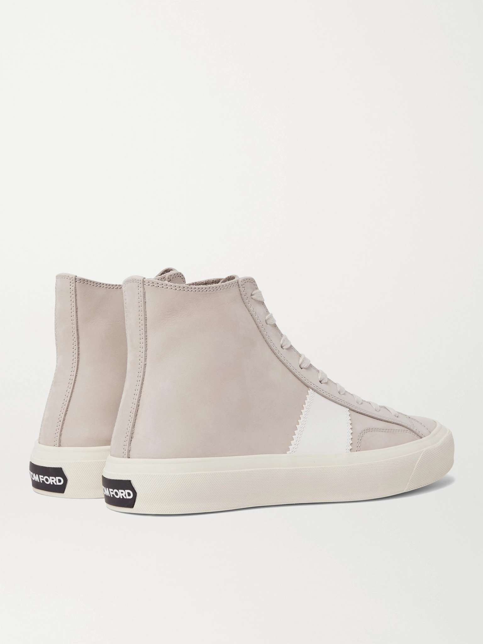 Cambridge Leather-Trimmed Suede High-Top Sneakers - 5