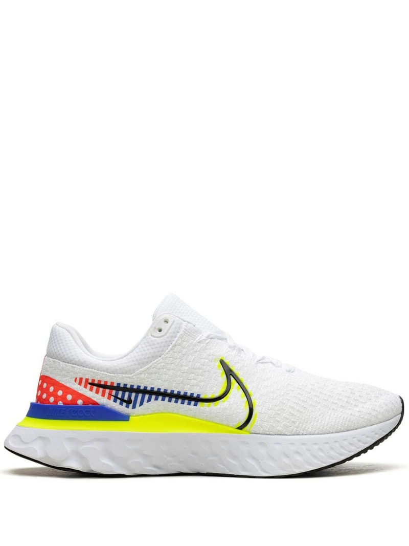 React Infinity Run Flyknit 3 Premium "White/Racer Blue/Volt" sneakers 1