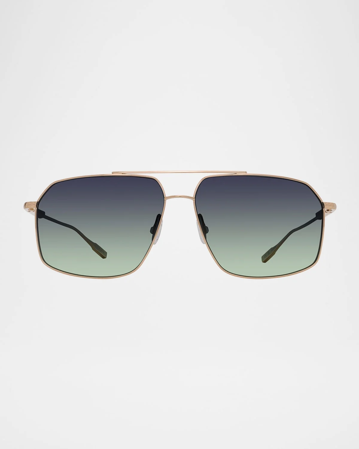 Men's Renzo Polarized Titanium Rectangle Sunglasses - 1