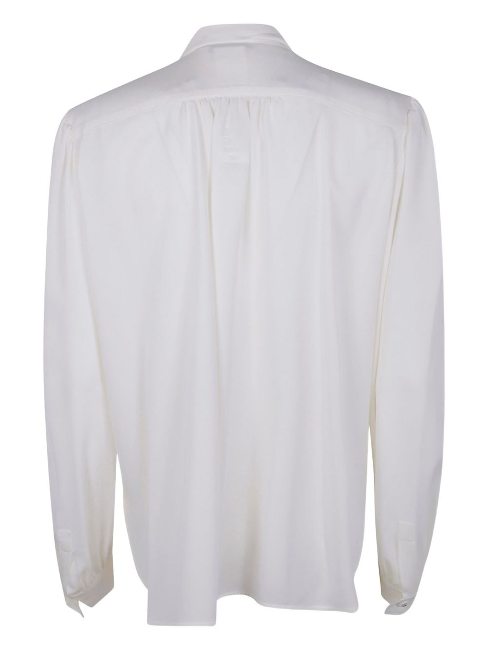 tie-neck puff-sleeve shirt - 2