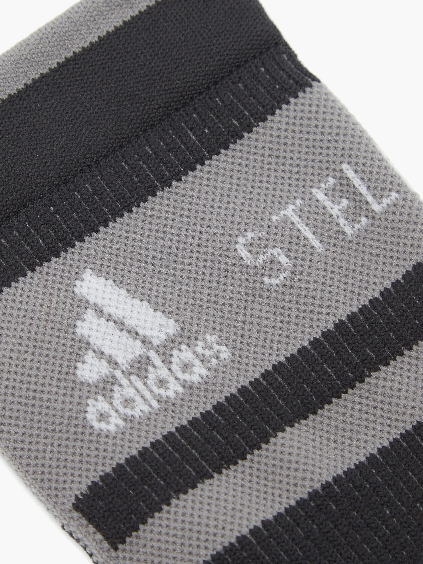 Logo-jacquard recycled-fibre-blend socks - 4