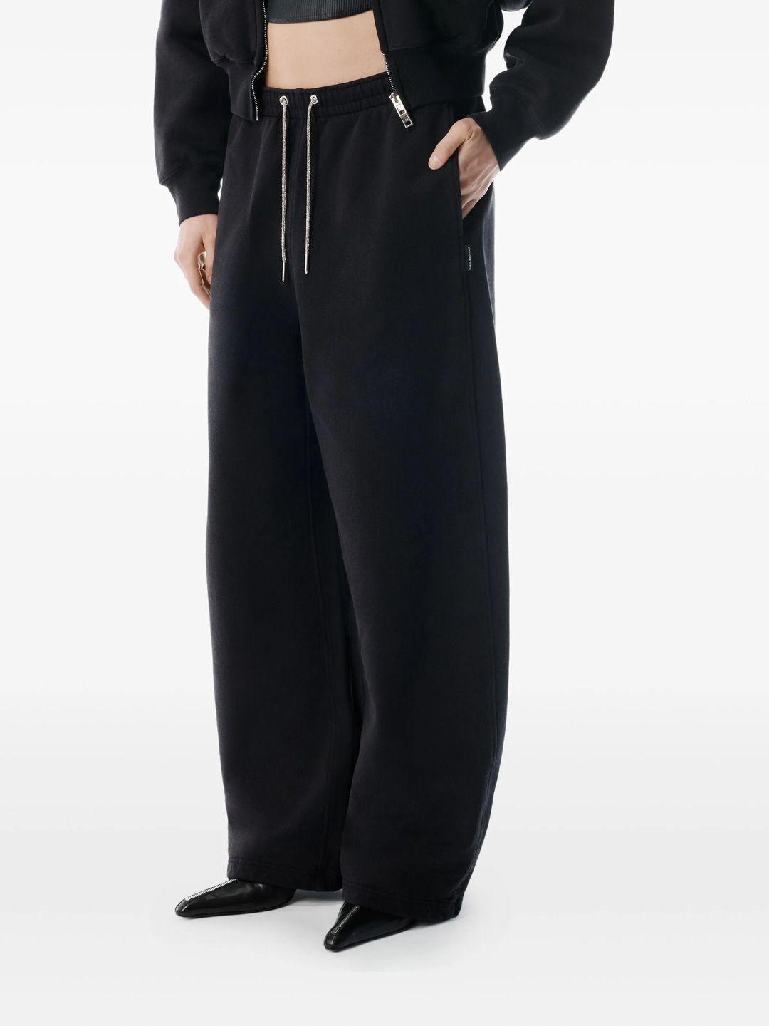 Sweatpants With Rhinestone - 5