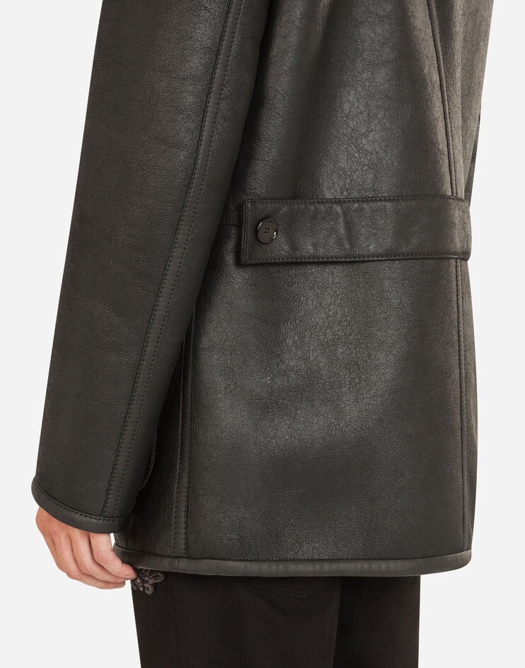 Shearling pea coat - 5