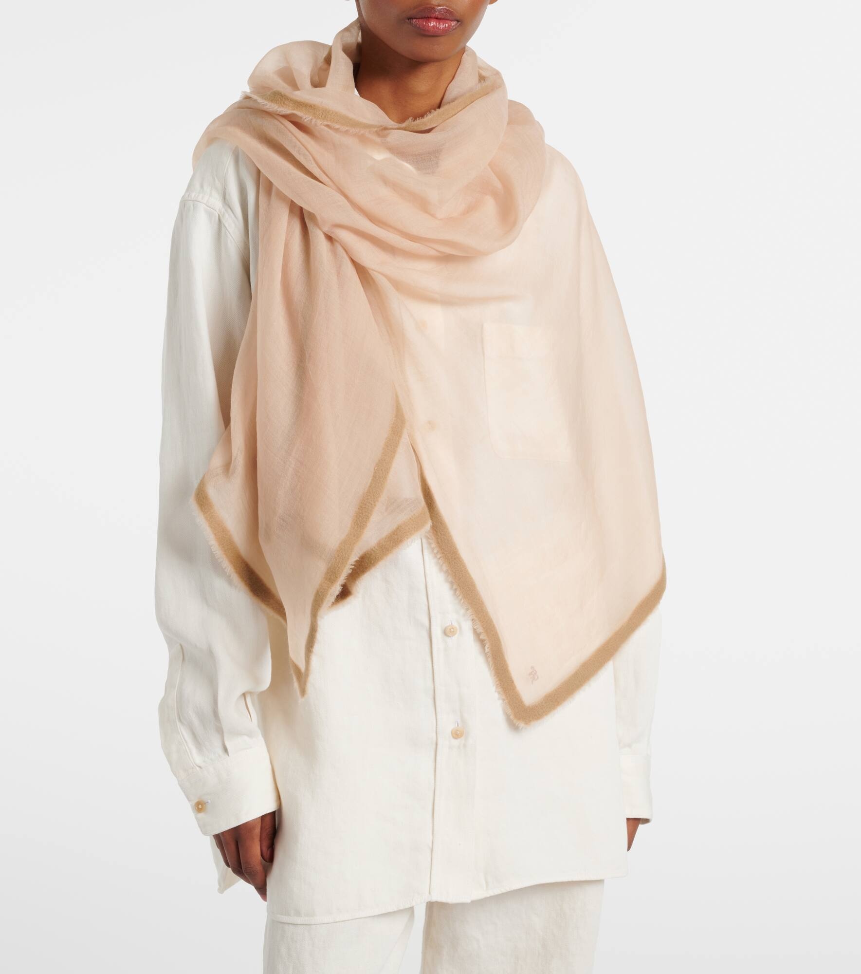 Cashmere and wool scarf - 2