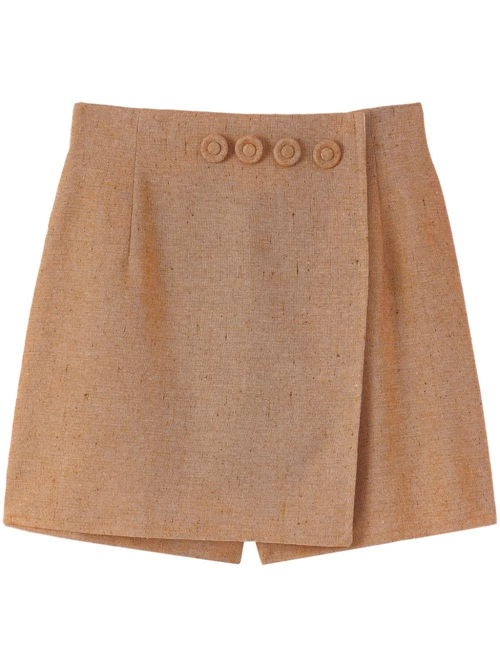 decorative buttoned shorts - 1