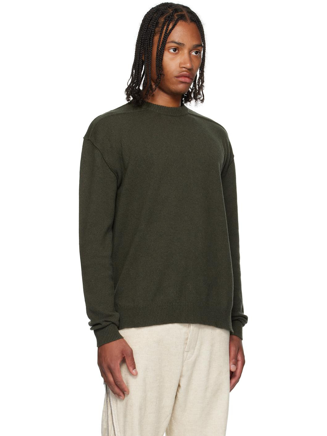 Khaki Concordians Round Neck Sweater - 2