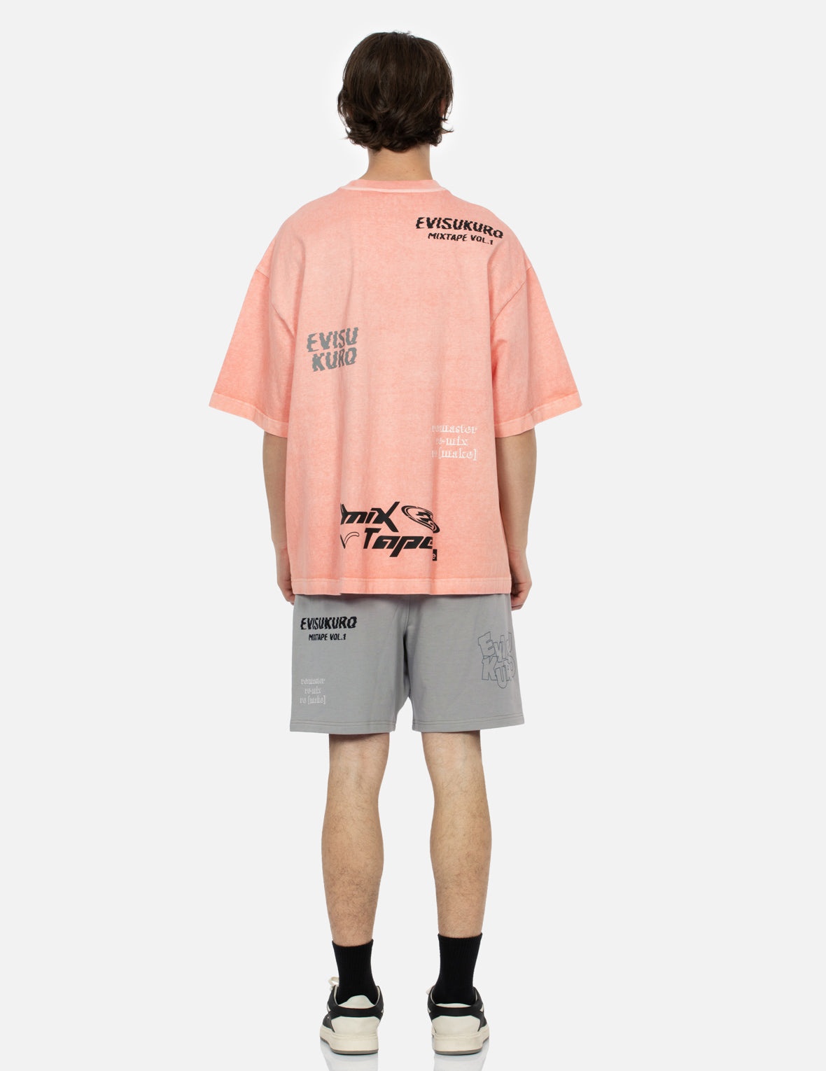 Multi Logo Print Oversized T-Shirt - 6