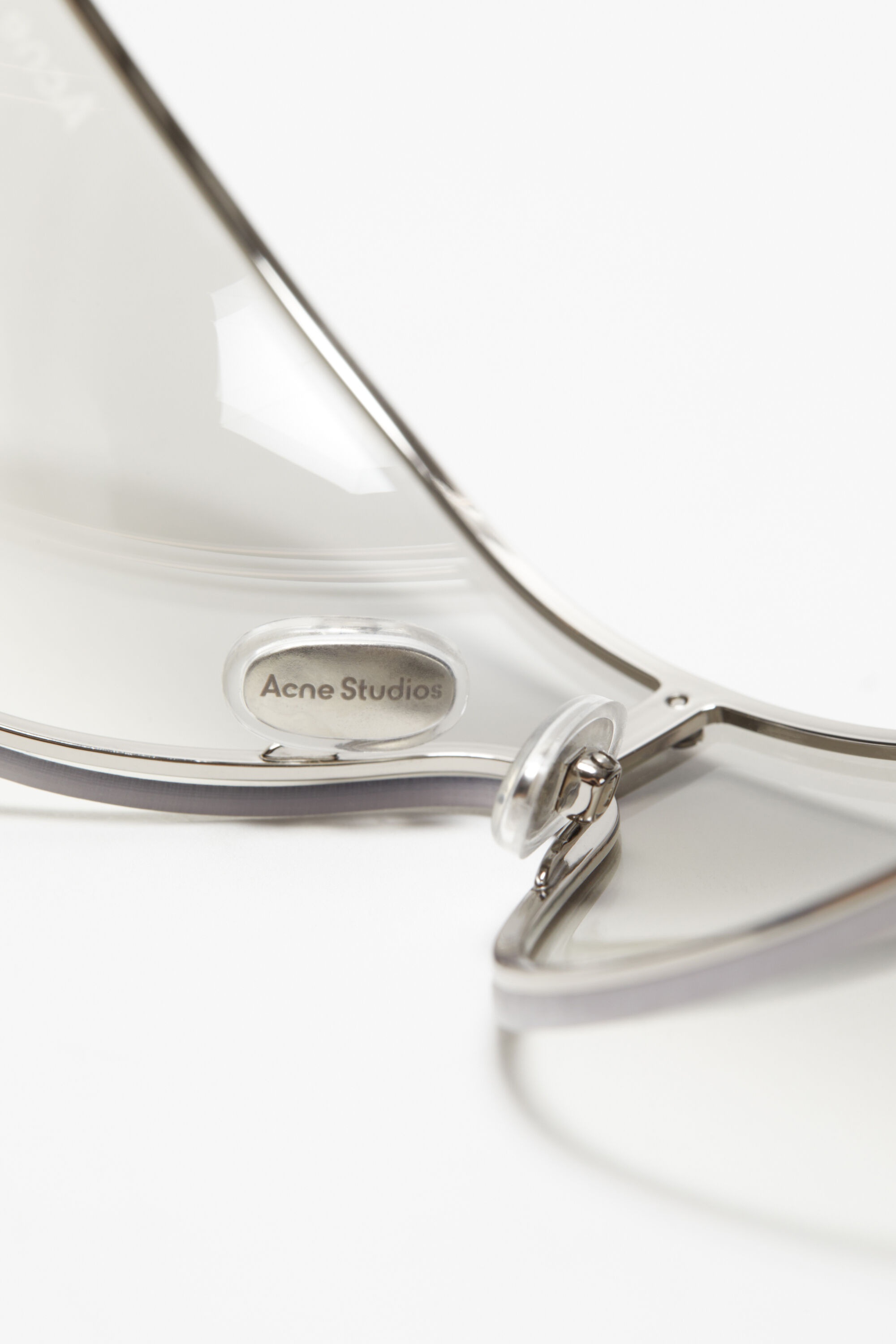 Metal frame sunglasses - Transparent/Silver - 4