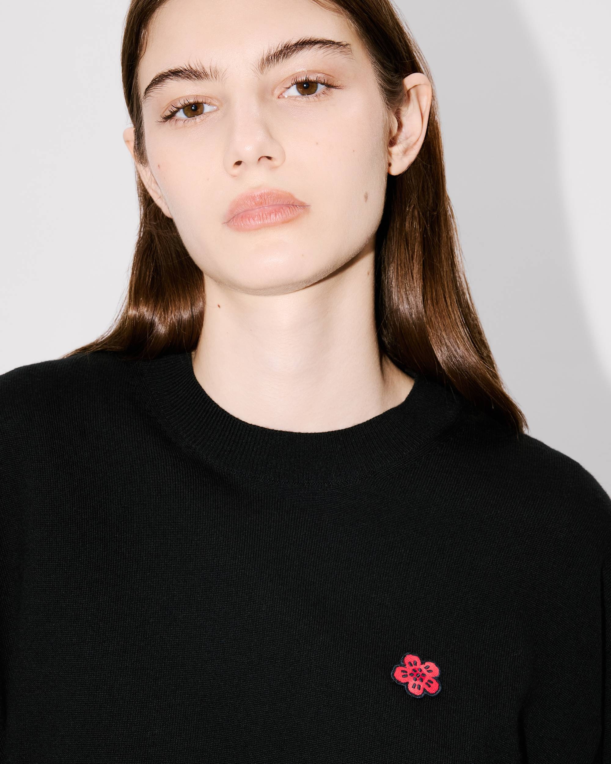 Boke Flower' embroidered jumper in merino wool - 6