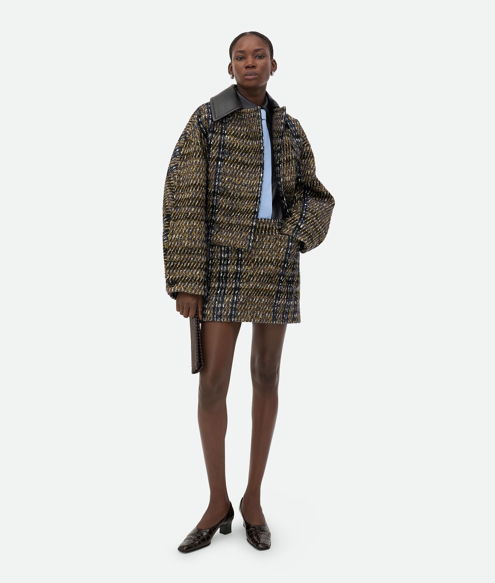 Check Pressed Wool Jacket - 1