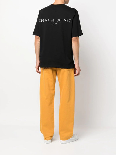 ih nom uh nit logo-print T-shirt outlook