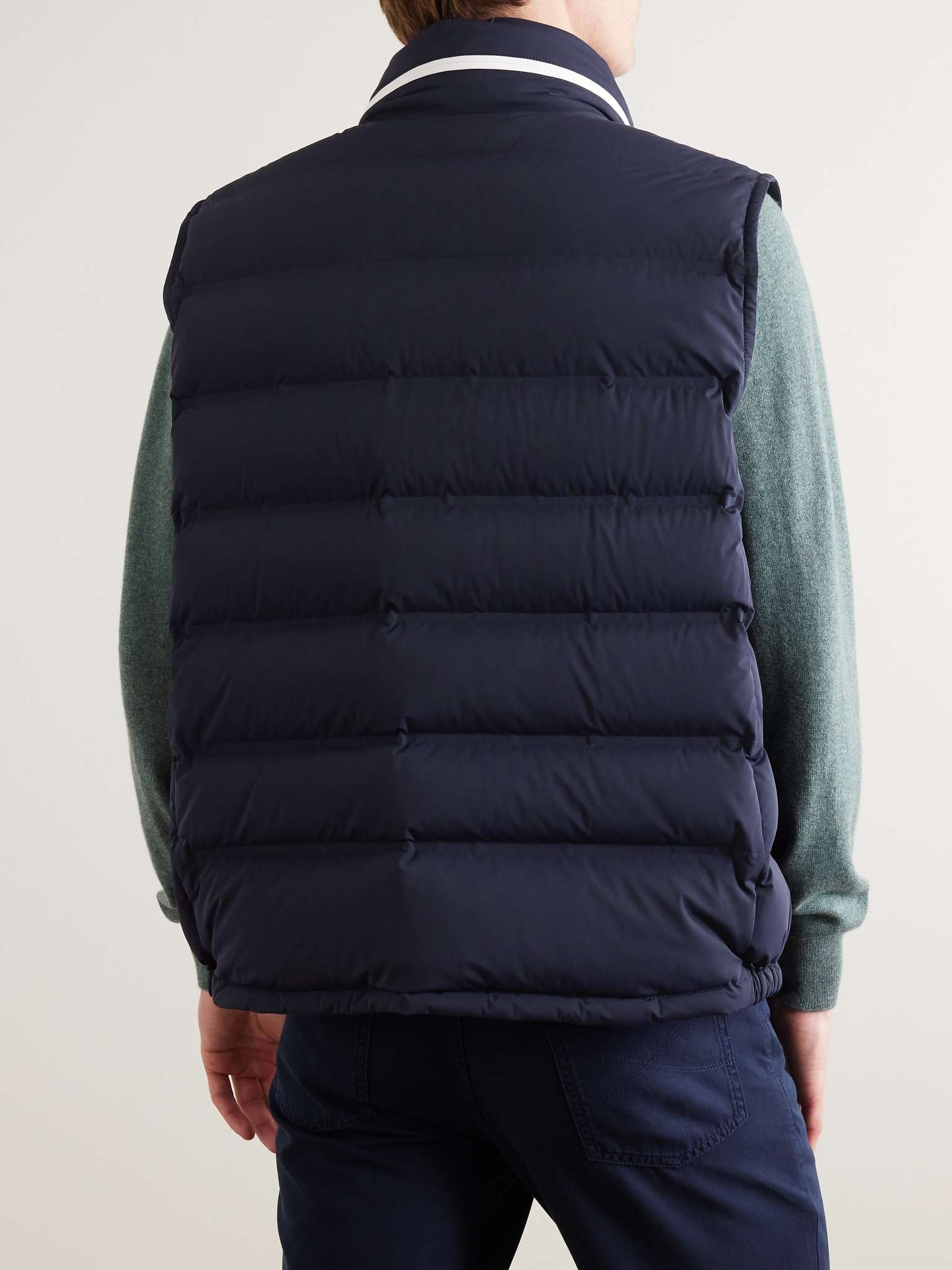 Quilted Shell Hooded Down Gilet - 3