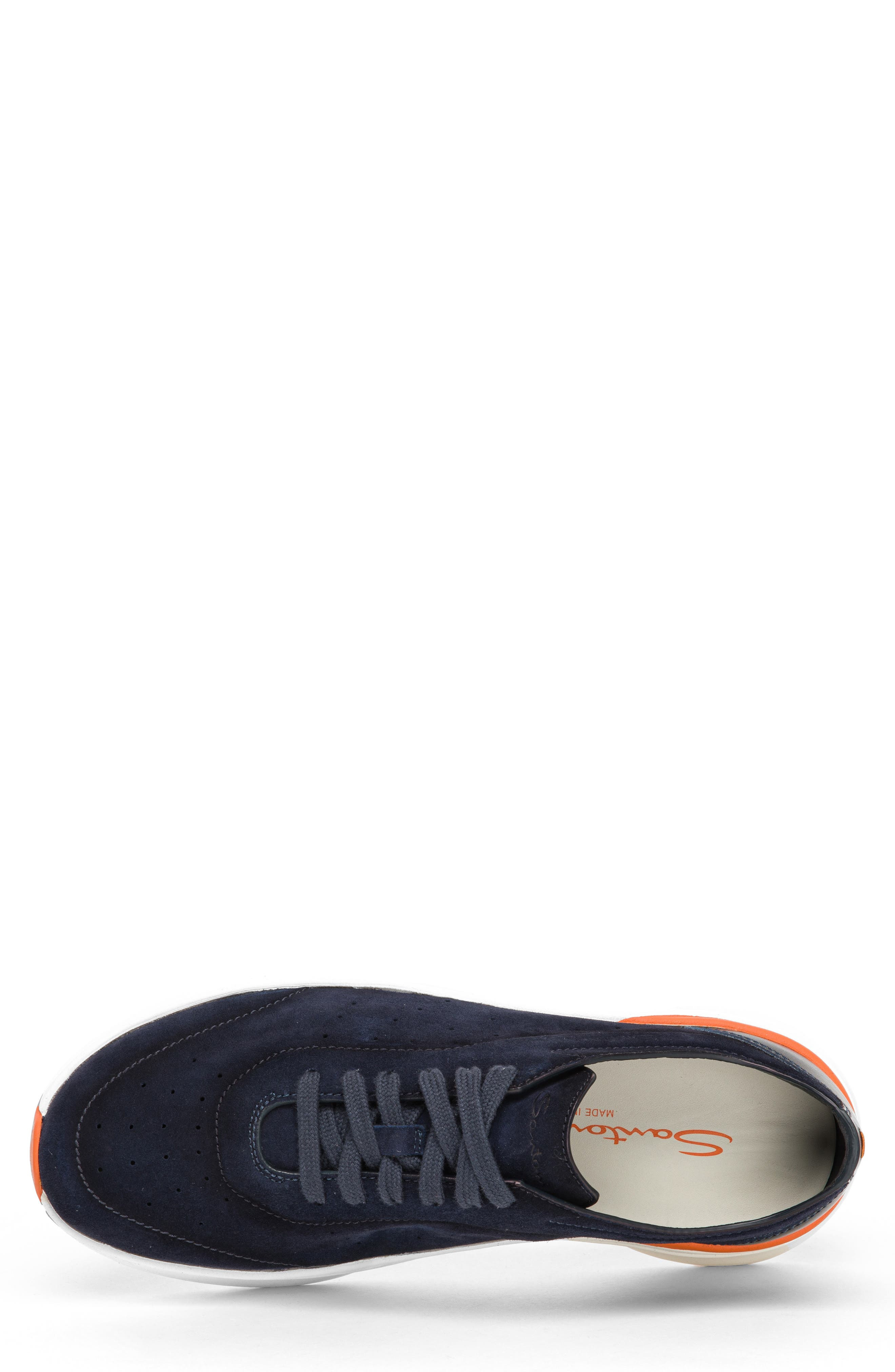 Santoni Bounce Sneaker in Blue at Nordstrom - 4