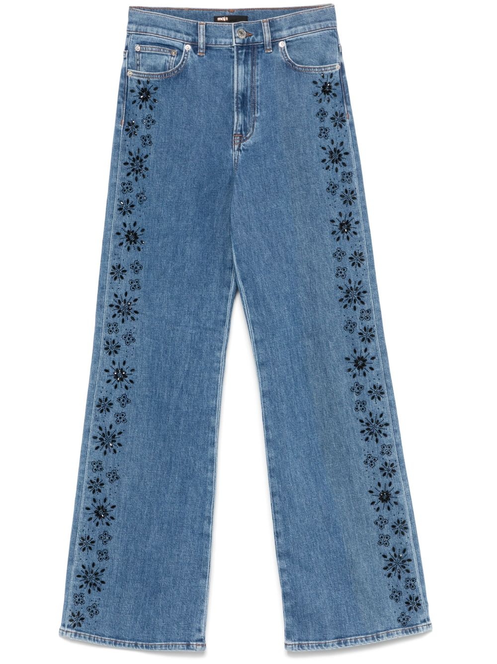 beaded jeans - 1