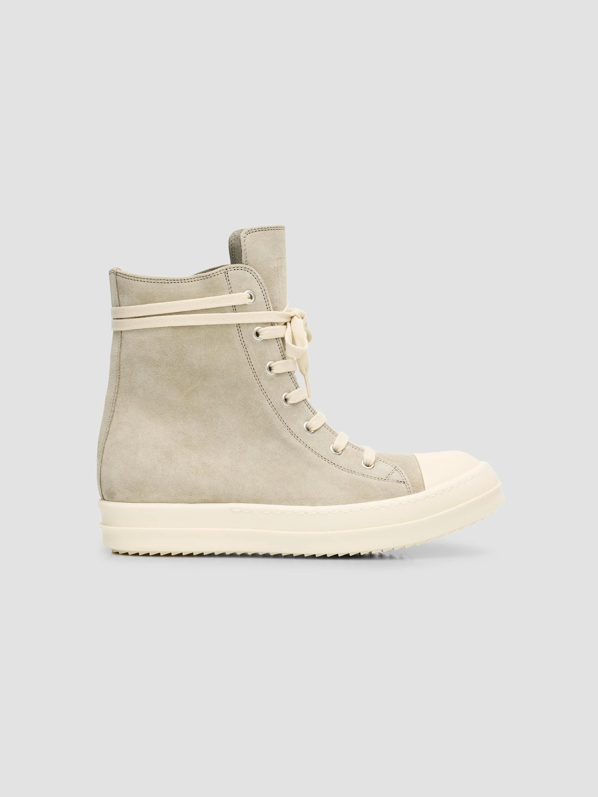 Women's Suede High-Top Sneakers - Dark Pearl Milk - 1