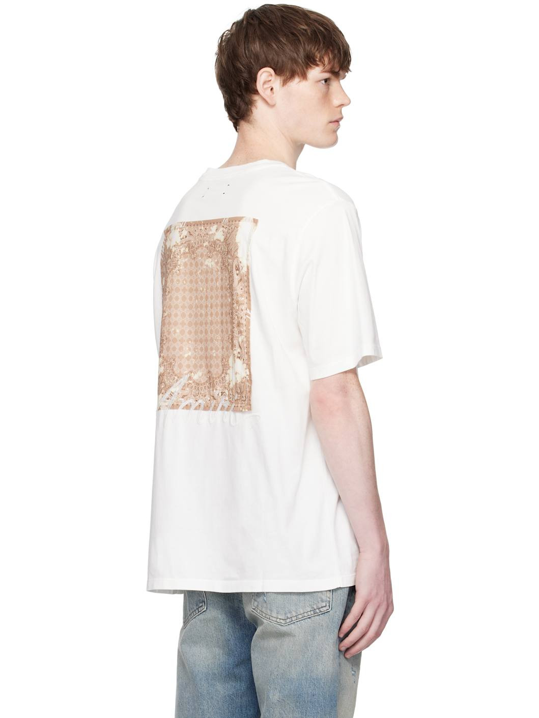 Off-White Bleach Bandana Patch T-shirt - 3