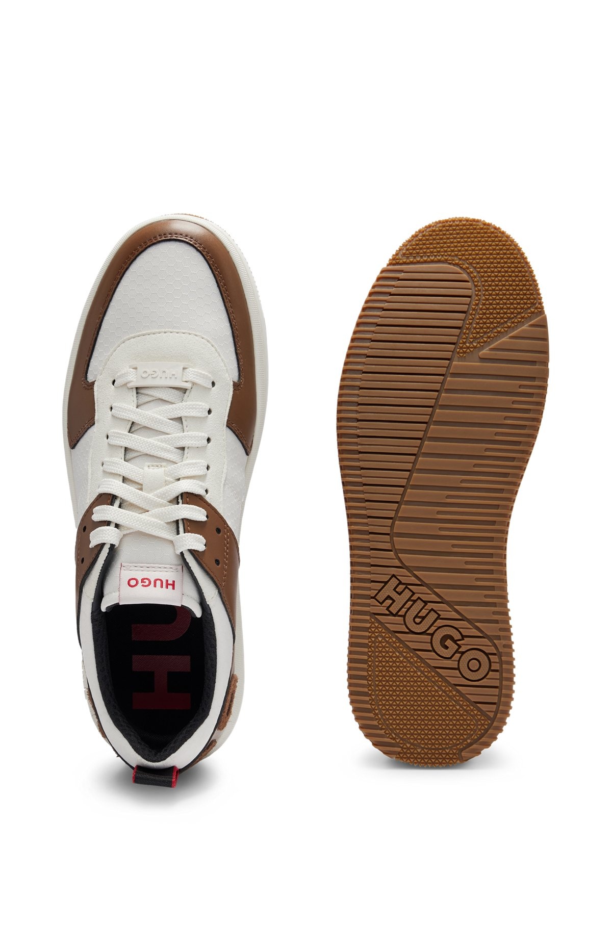 BASKETBALL-INSPIRED SNEAKERS WITH LARGE LOGO - 4