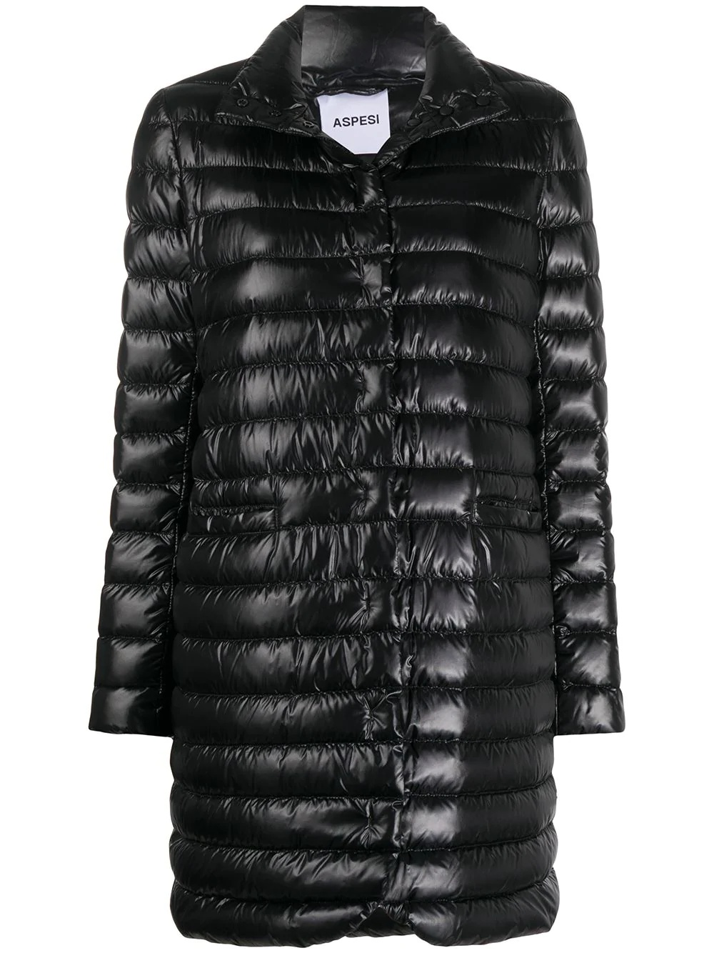 high-neck padded coat - 1