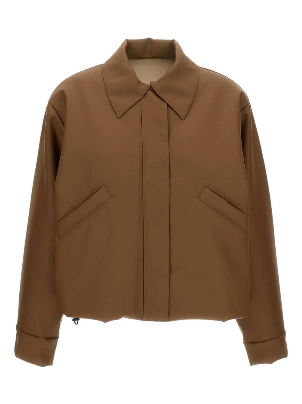 drawstring-waist jacket - 1