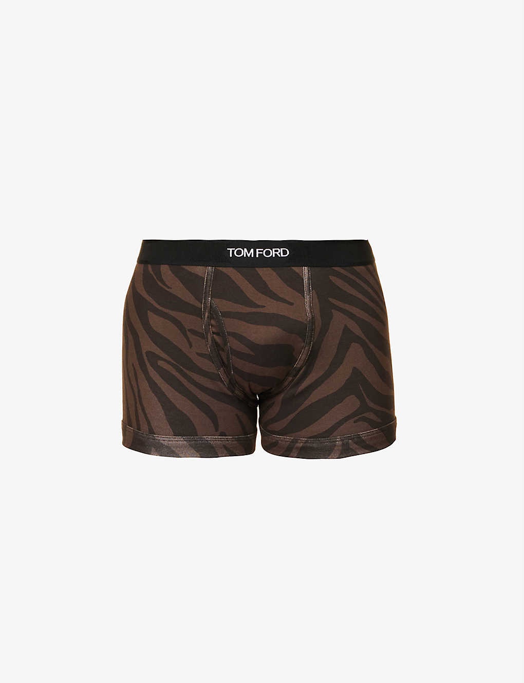 Tiger stripe stretch-cotton boxers - 1