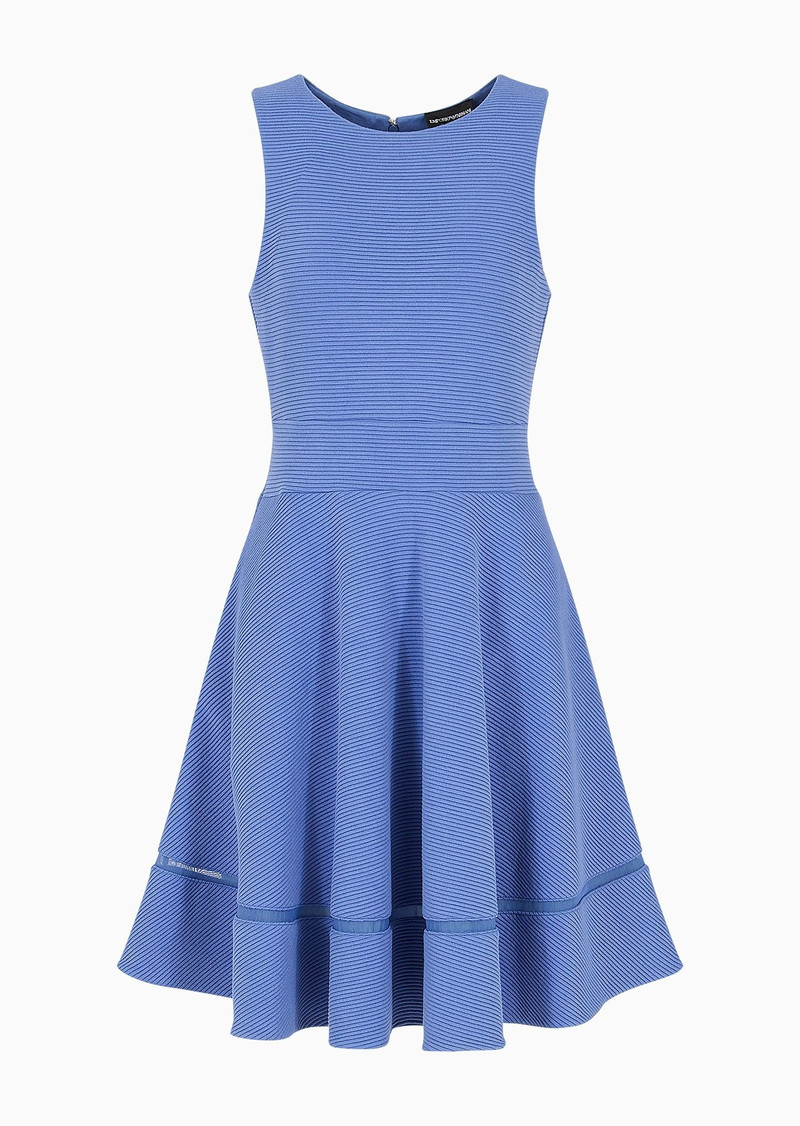 Ottoman jersey flared dress 1